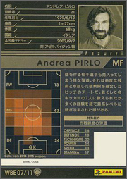 アンドレア・ピルロ | WCCF カードデータ詳細